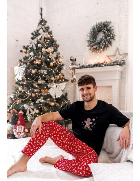 Piżama Mike kr/r Christmas S-XL męska, Sensis