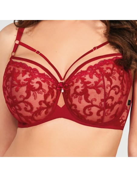 Plus Size Bra with Soft Tulle and Lace Cups for Big Breasts - Krisline  NOELLA