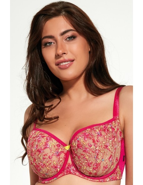 Push Up Bra with Thermoformed Cup With Embroidery and Tulle - Krisline  VENICE