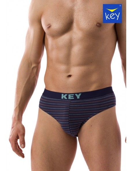 Briefs men's with szeroką gumą wielopak Key MPP 030 B21 2-pack