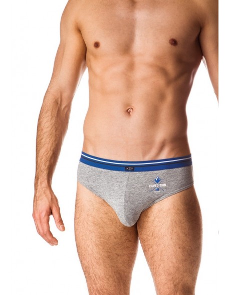 Men's briefs with szeroką gumą wielopak Key MPP 257 B19 2-pack