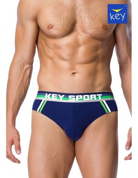 Briefs men's with szeroką gumą wielopak Key MPP 217 A21 2-pack