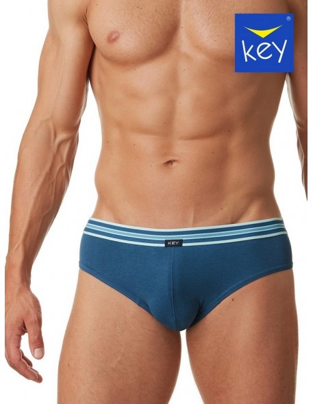 Briefs men's with szeroką gumą wielopak Key MPP 221 A22 2-pack