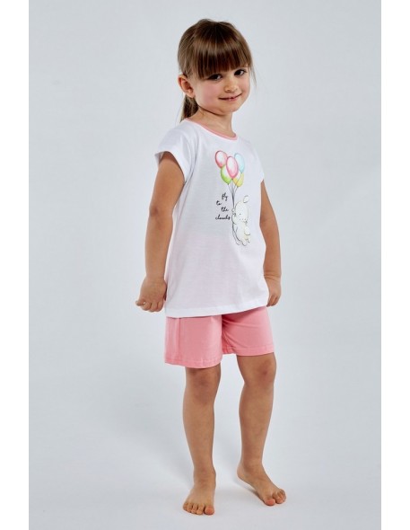 Piżama dla dziewczynek krótka Cornette Balloons 2 745/102 
