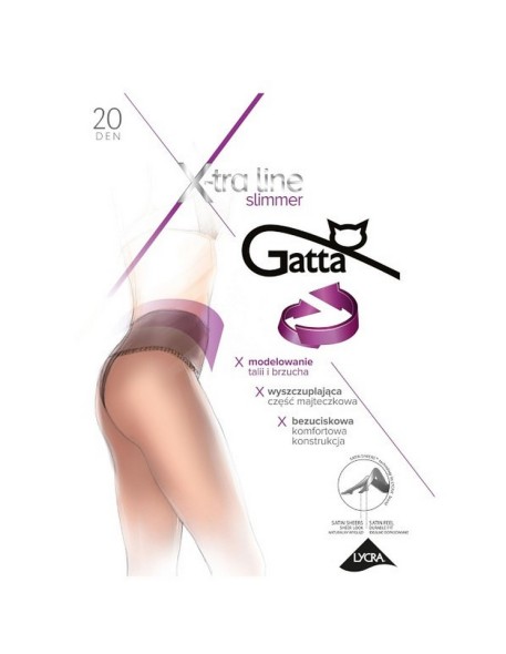 Rajstopy modelujące brzuch Gatta Body Slimmer 20 den Kolor grafit Rozmiar  3-M