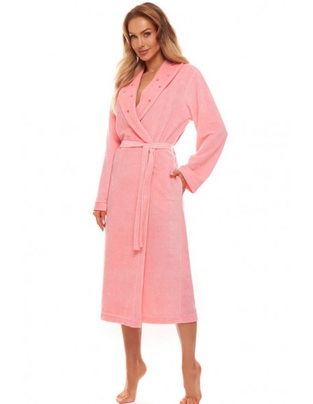 Bathrobe ladies' welurowy long L&L Nature 2305