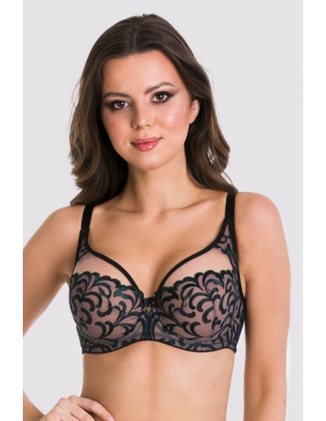 Bra Roma plunge 19178 black, Mediolano