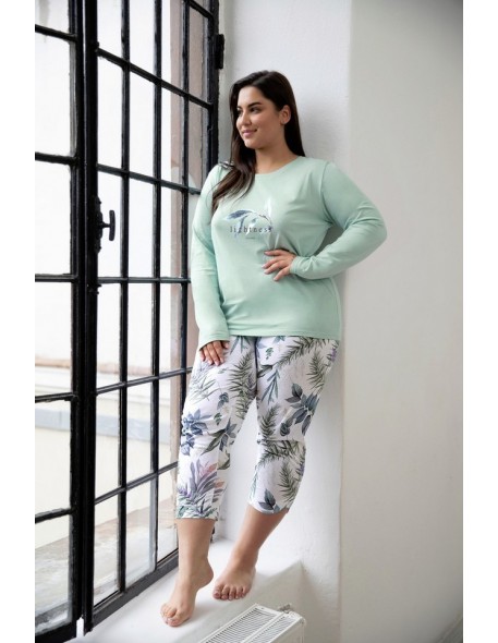 3016 PAJAMAS women's LONG ARIANA 2XL-3XL Taro