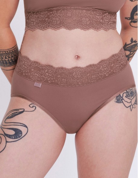 Women's briefs Sloggi Romance Midi cacao