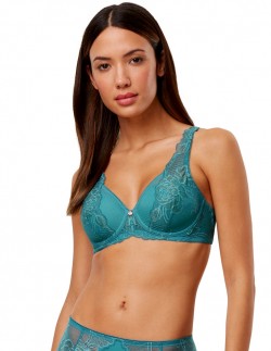 Lace panties Triumph Wild Peony Florale brazilian peacock green Color  turquoise Size 40 (L)