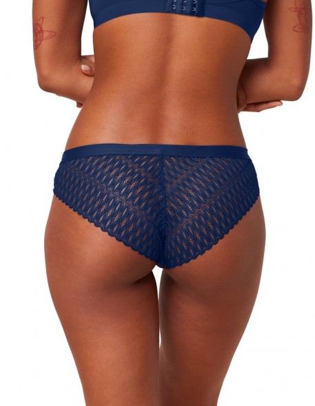 Figi koronkowe Triumph Aura Spotlight T Brazilian granatowy