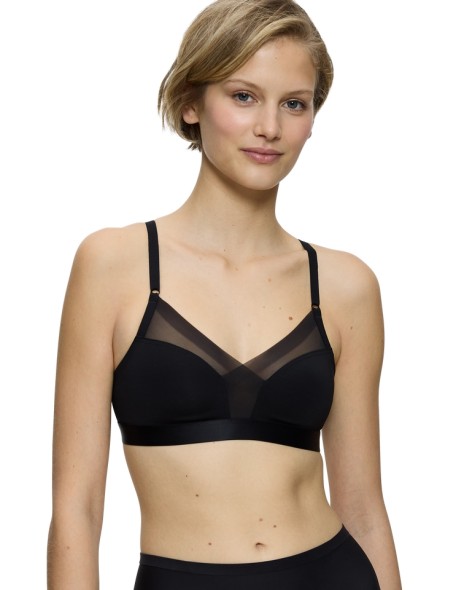 Soft bra without underwires Triumph Shape Smart N black