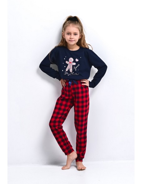 Pajamas Amma Kids Girls dł/r Christmas 110-128 Sensis