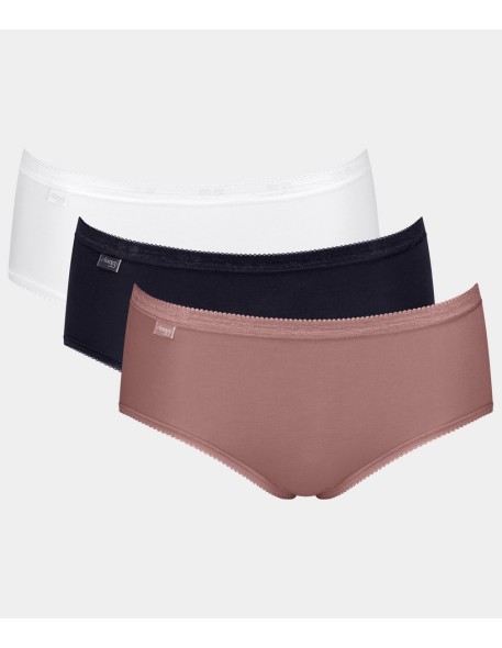 Women's briefs 3 Pack Sloggi Basic+ Midi C3P Mix Color V016