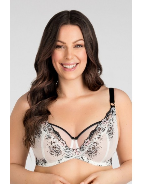 K840 bra SOFT black & white Gorsenia