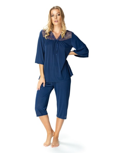 Pajamas women's dagmara with koronką na dekolcie Mewa