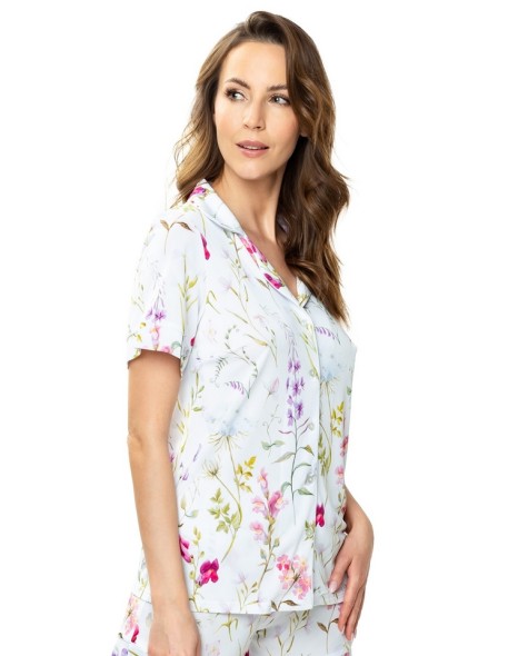Blouse women's with flowers flores Mewa
