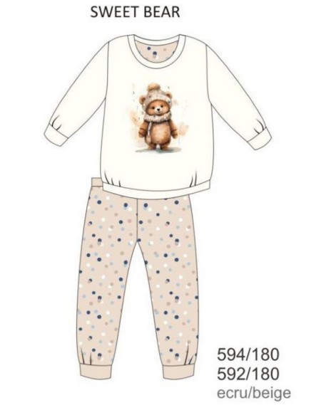 Pajamas girl young dr 592/180 Sweet bear Cornette 