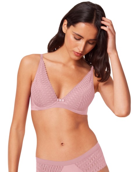 Lace bra Triumph Aura Spotlight T Wp Sunrose Pink