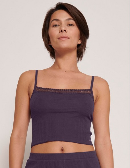 Sloggi Go Ribbed Crop Top blueberry