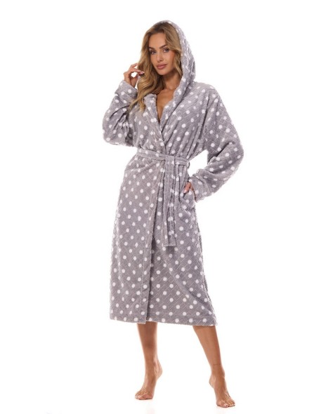 Bathrobe ladies' dots long 2406 L_L