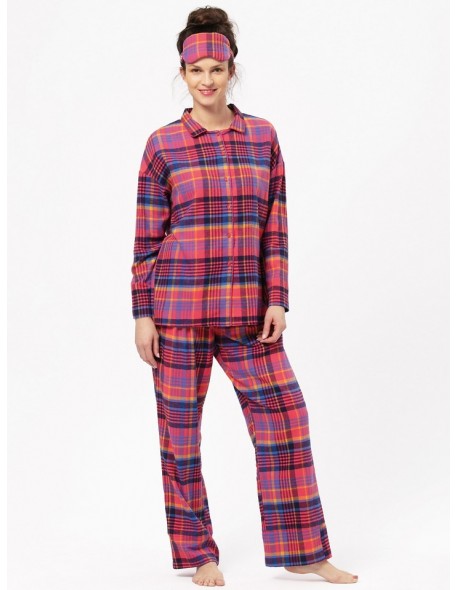 Women's pajamas with buttons plus size Key LNS 483 