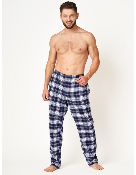 Men's checkered pajama pants Key MHT 412 