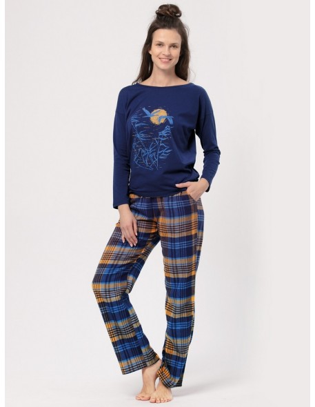 Women's long-sleeved pajamas Key LNS 937 