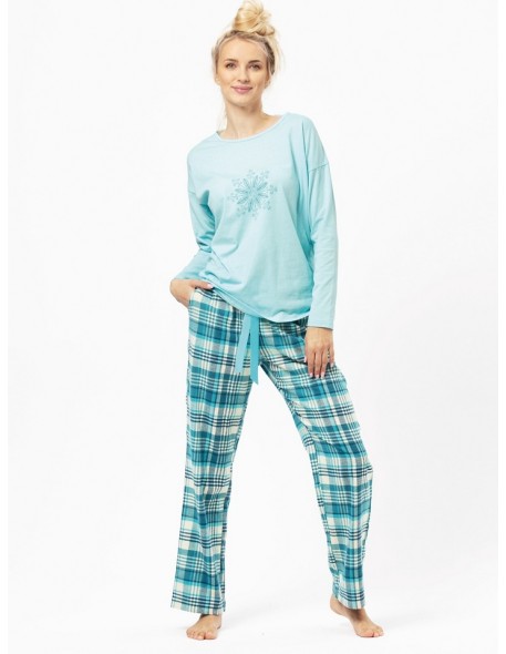 Women's long-sleeved pajamas Key LNS 474 