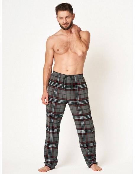 Men's checkered pajama pants Key MHT 400 