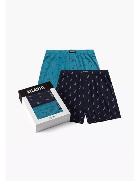 Men's cotton boxer shorts Atlantic 2MBH-002 two-pack 