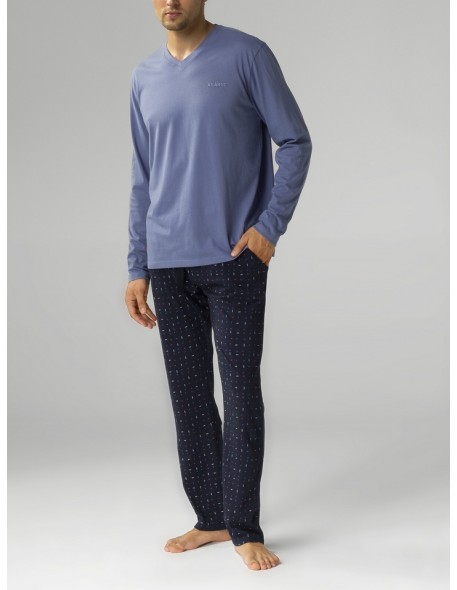 Men's cotton pajamas Atlantic NMP-374 