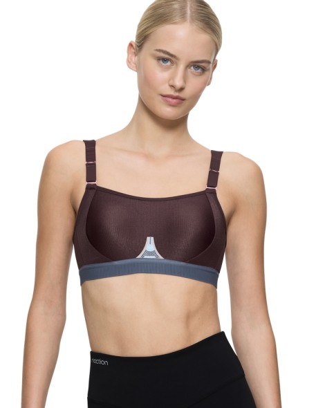 Sports bra Triumph Triaction Gravity Lite N Ex deep burgundy 