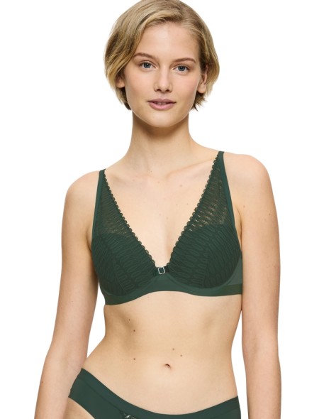 Lace bra Triumph Aura Spotlight T Wp green kiss 