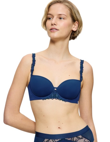 Balconette bra Triumph Wild Azalea Florale WHP deep water 