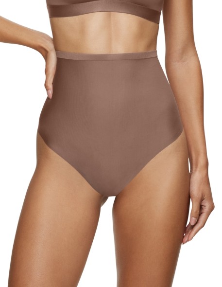 High waisted thong Triumph Shape Smart Highwaist String toasted almond 