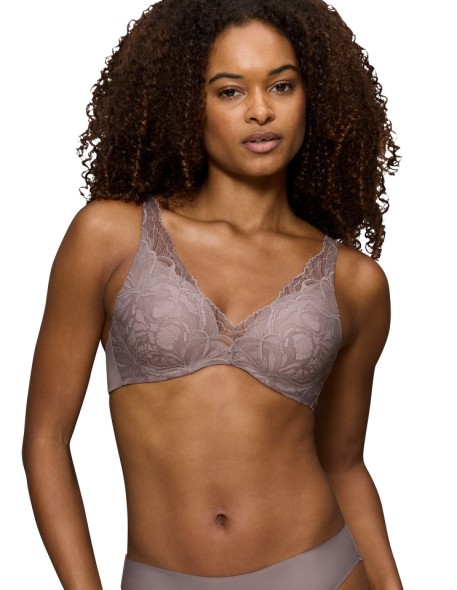 Biustonosz braletka Triumph Body Make-Up Illusion Lace WP grey 