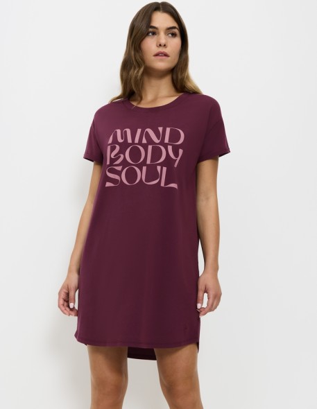 Koszula nocna Triumph Nightdresses NDK X deep burgundy 