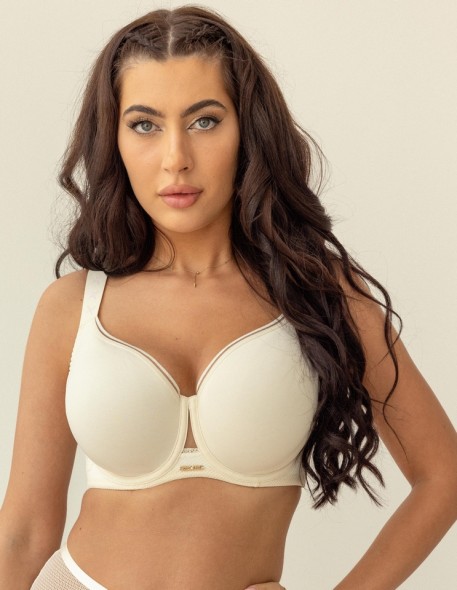 Soft bra minimiser Krisline Cotton Flower 