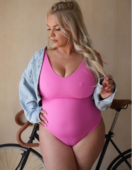 One-piece swimsuit soft Krisline Pink 