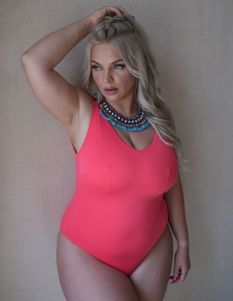 One-piece swimsuit soft Krisline Coral 