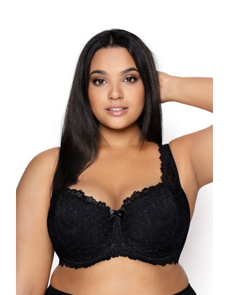 Biustonosz usztywniany plus size Carmela Mat M-053/22 czarny 