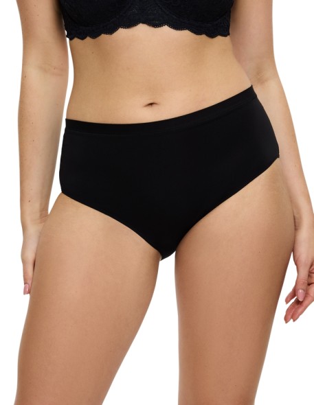 High waisted panties Triumph Sense Of Modal Midi black