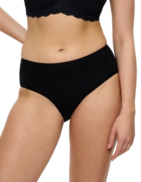 High waisted panties Triumph Sense Of Cotton Midi black