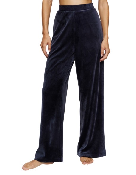 Spodnie damskie Triumph Sensual Velour Wide Leg Trousers dark blue