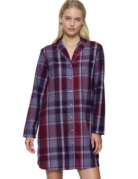 Cotton nightgown Triumph Boyfriend NDW X checks red 