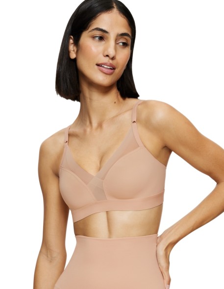 Soft bra without underwires Triumph Shape Smart N neutral beige