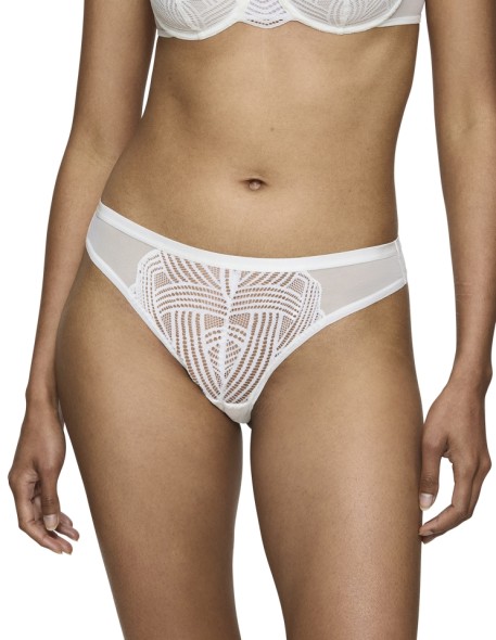 Figi damskie Triumph Delightful Spotlight Brazilian silk white 