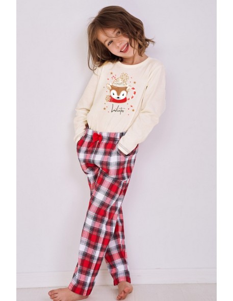 2831 pajamas for girls long holly 122-140, Taro