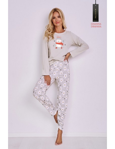 2845 pajamas women's long.aniela s-xl(drapana), Taro